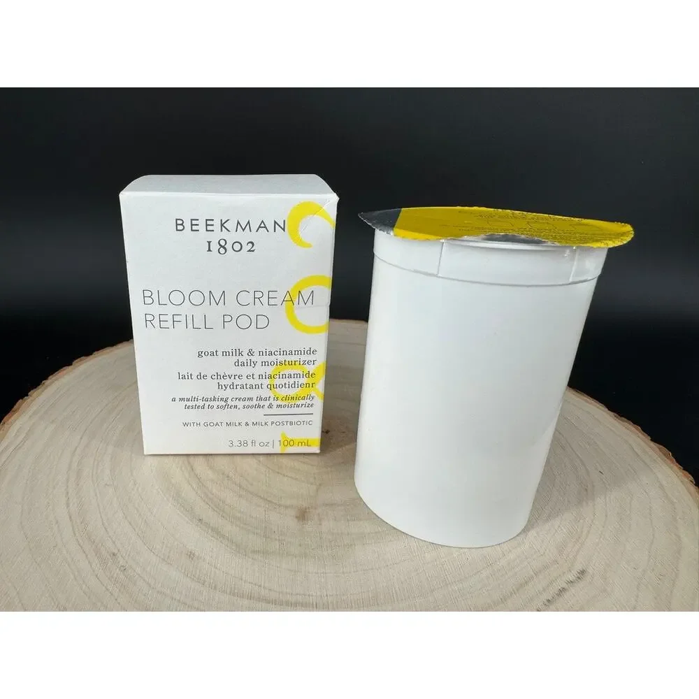 Beekman 1802 Bloom Cream Refill Pod 3.38 oz 100mL Goat Milk Niacinamide NEW